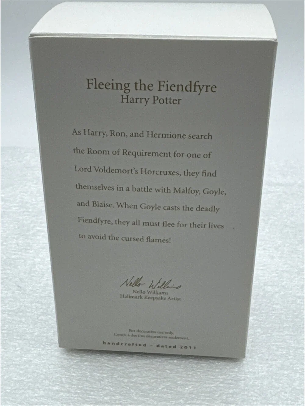 Harry Potter Fleeing the Fiendfyre Hallmark Keepsake Christmas Ornament 2011